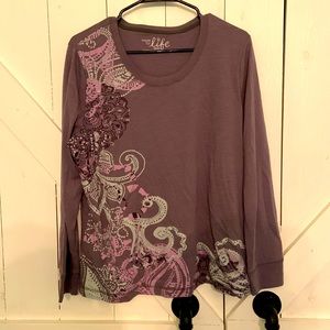 Women’s PXL purple Made for Life top